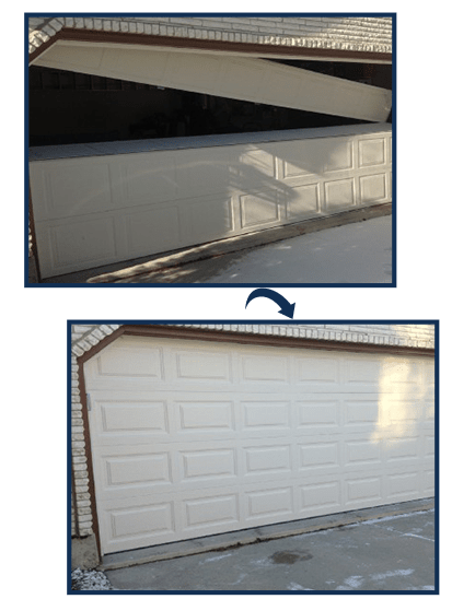 before and after garage door before and after